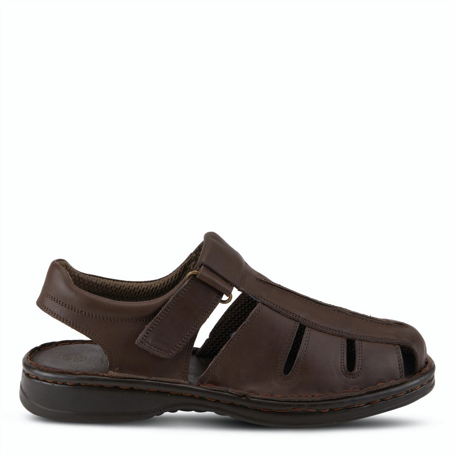 Doc Marten Sandals Spring Step Men's Laredo Leather Sandal - Dark Brown