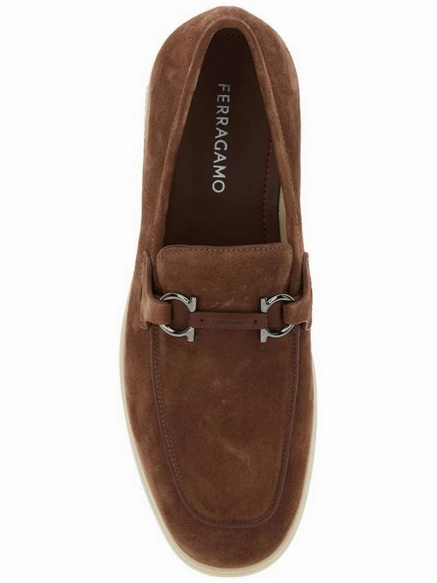 'Cosimo' Brown Loafers With Metallic Hooks On The Front In Suede Man Clarks Slip On Sneakers