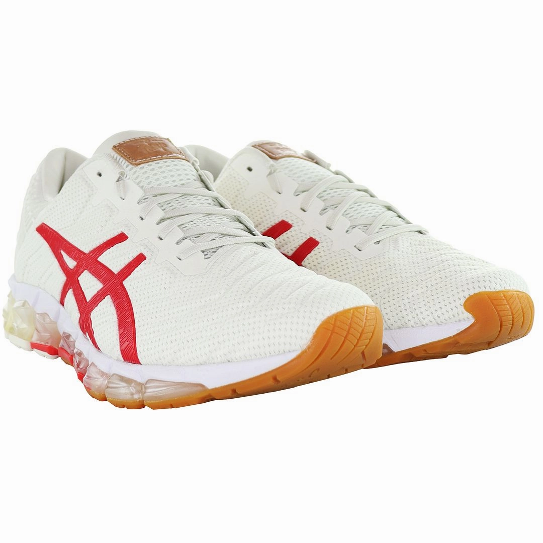 Shoes Asics Tiger Asics Gel-Quantum 360 5 Womens Cream/Red Trainers