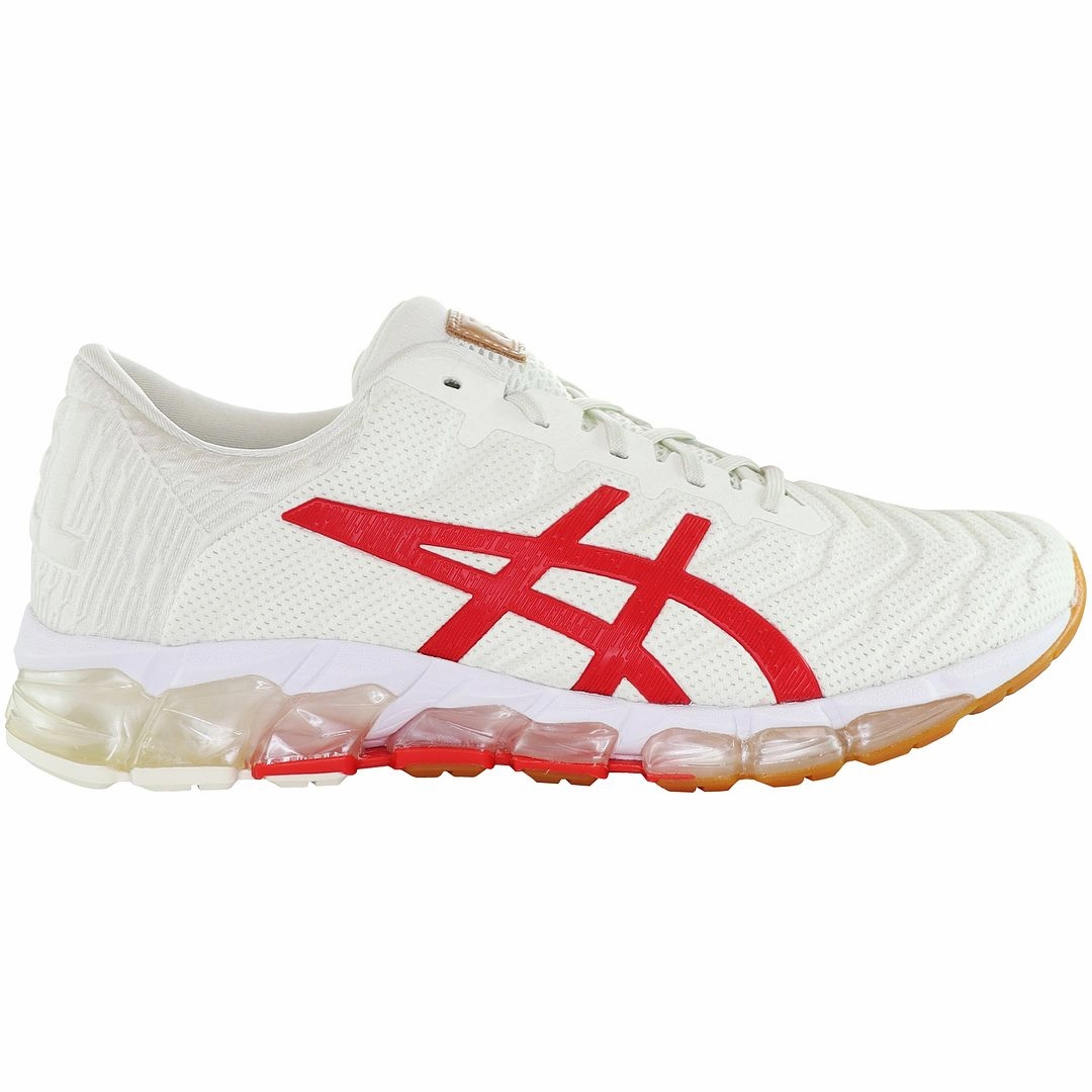 Asics Gel-Quantum 360 5 Womens Cream/Red Trainers Asics Running Shoes Gel Kayano 23