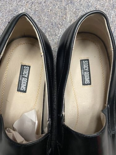 Stacy Adams Jonah Mens Black Leather Loafers Shoe Sz 14 Moc Toe Dress Taverna Loafers