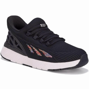 Drew Halo Women's Step-In Sneaker - Black Mesh Combo No Lace Sneakers