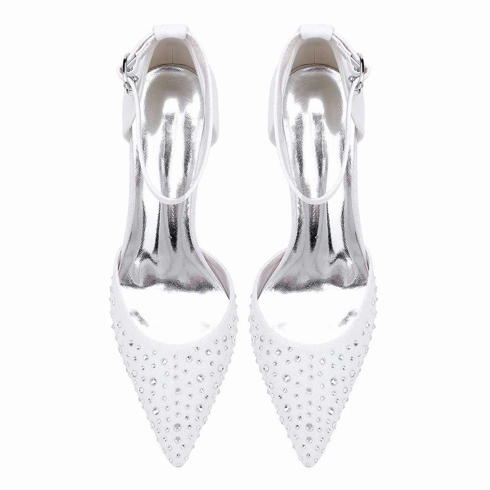 Best Tennis Shoes Flat Feet Women Satin Flat Shoes Rhinestones Ballet Flats Sparkle Wedding Shoes