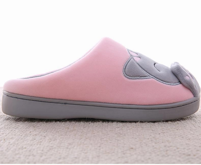 Crochet House Slippers Winter warm plush slippers cute cat animal slippers house bedroom couple slippers