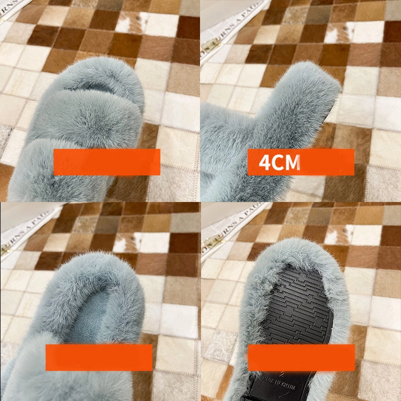 Fuzzy Slippers Women House Shoes Fluffy Bedroom Slippers 32 Degrees Slides