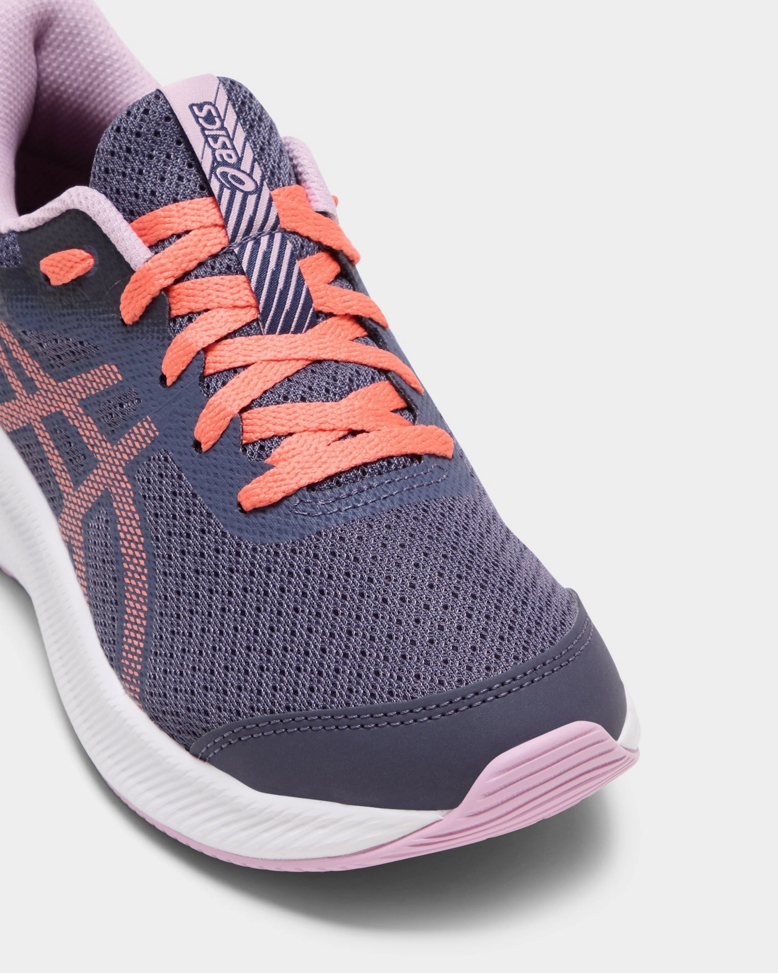 Patriot 13 Grade School Indigo Fog/Papaya Custom Asics Tennis Shoes