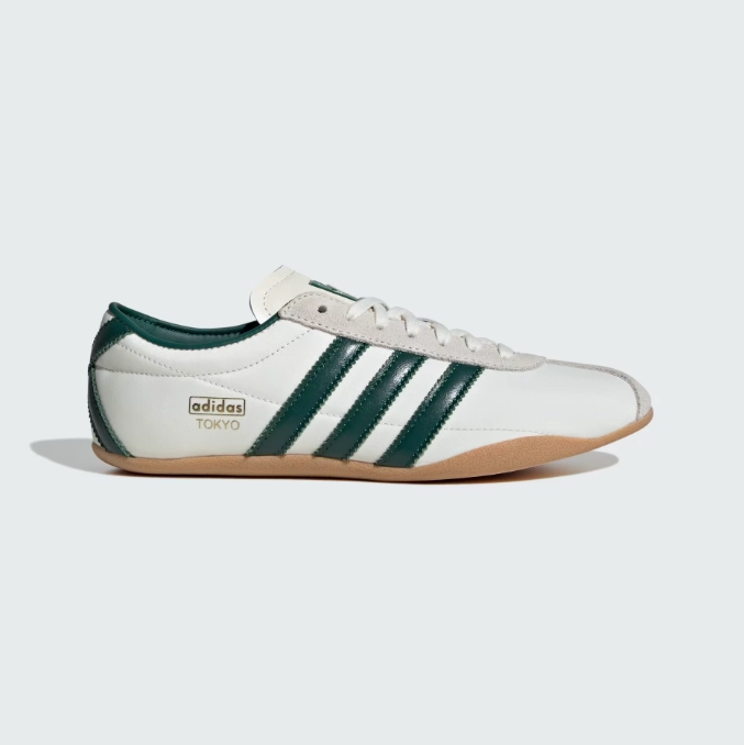 Youth Basketball Shoes Adidas Adidas Tokyo - Off White / Collegiate Green / Gold Metallic