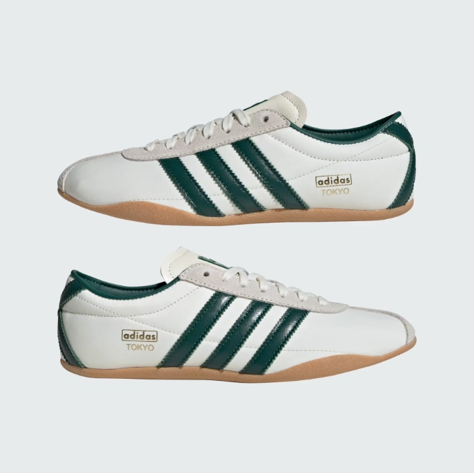 Adidas Tweed Shoes Adidas Tokyo - Off White / Collegiate Green / Gold Metallic