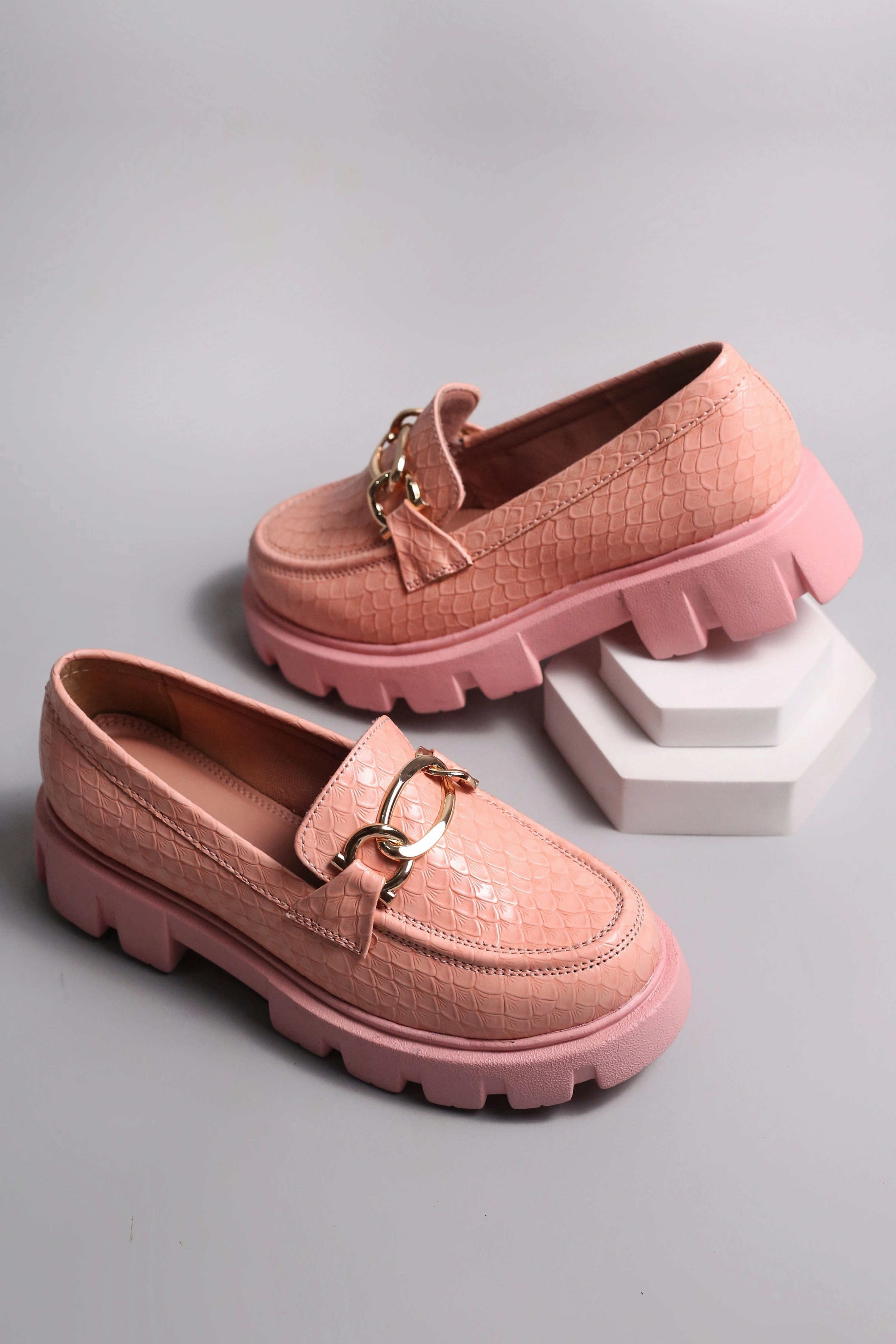 Mezlan Loafers Brauch Pink Patterned Embellished Loafer Shoe