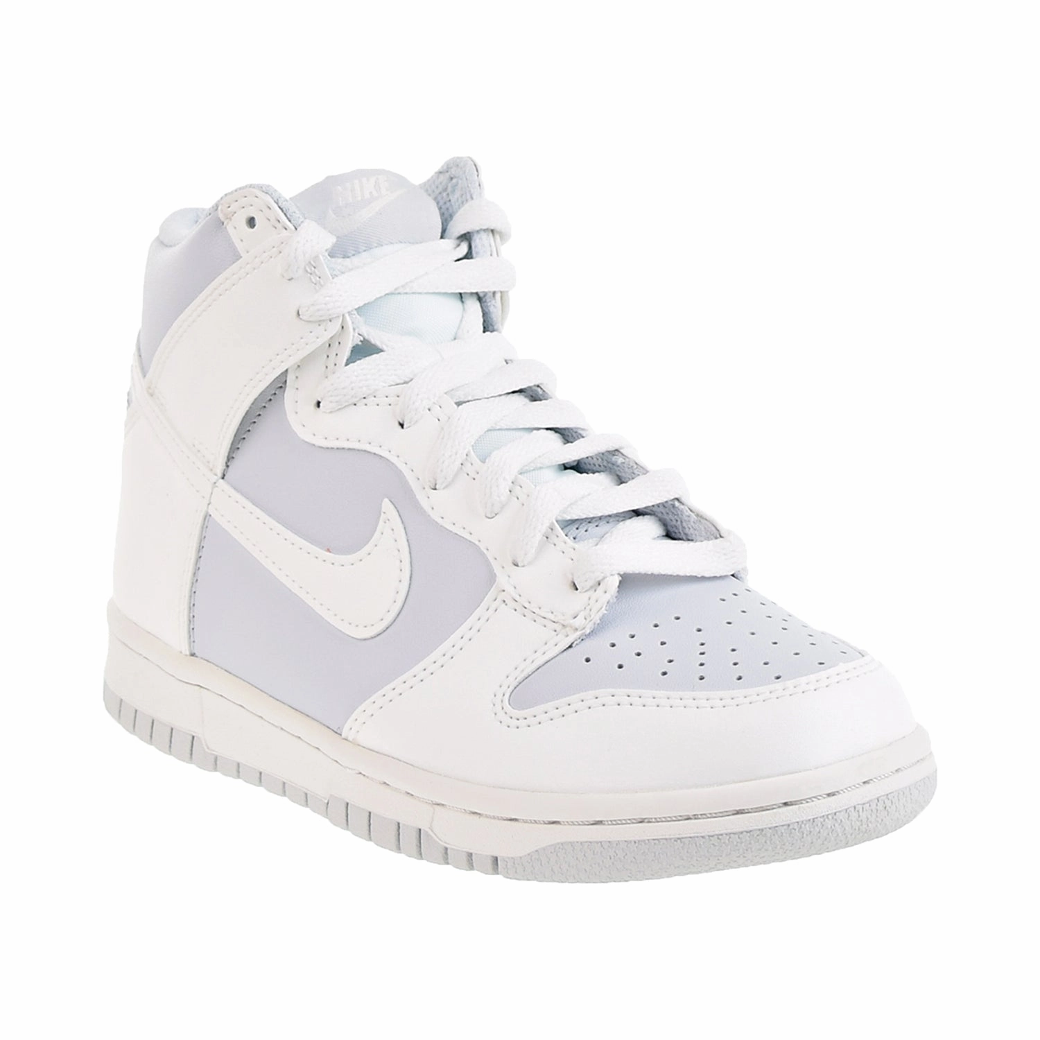 Nike Dunk High (GS) Big Kids' Shoes Summit White-Pure Platinum Asics Running Shoes Size Chart