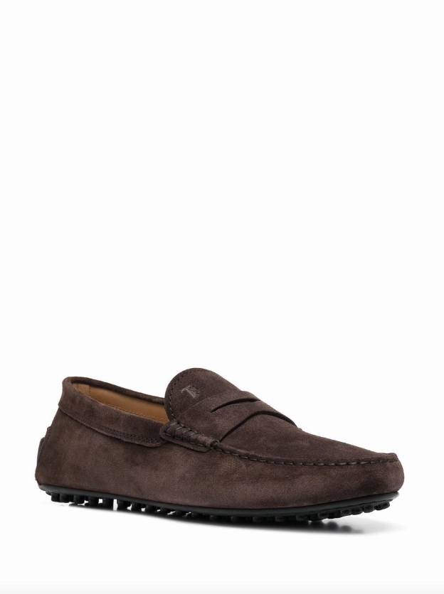 Tod's Gommino City Gommino Driving Shoes in Suede Uptown Loafers