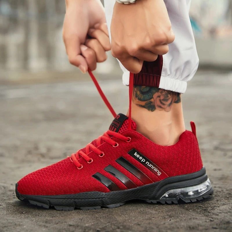 Best Shoes For Running Sprints Men's Breathable Sneakers Air Cushion Running Shoes