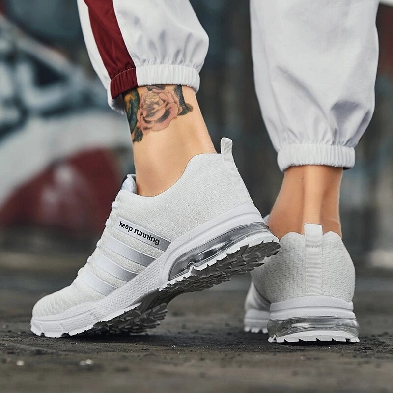 Low Stack Height Running Shoes Men's Breathable Sneakers Air Cushion Running Shoes