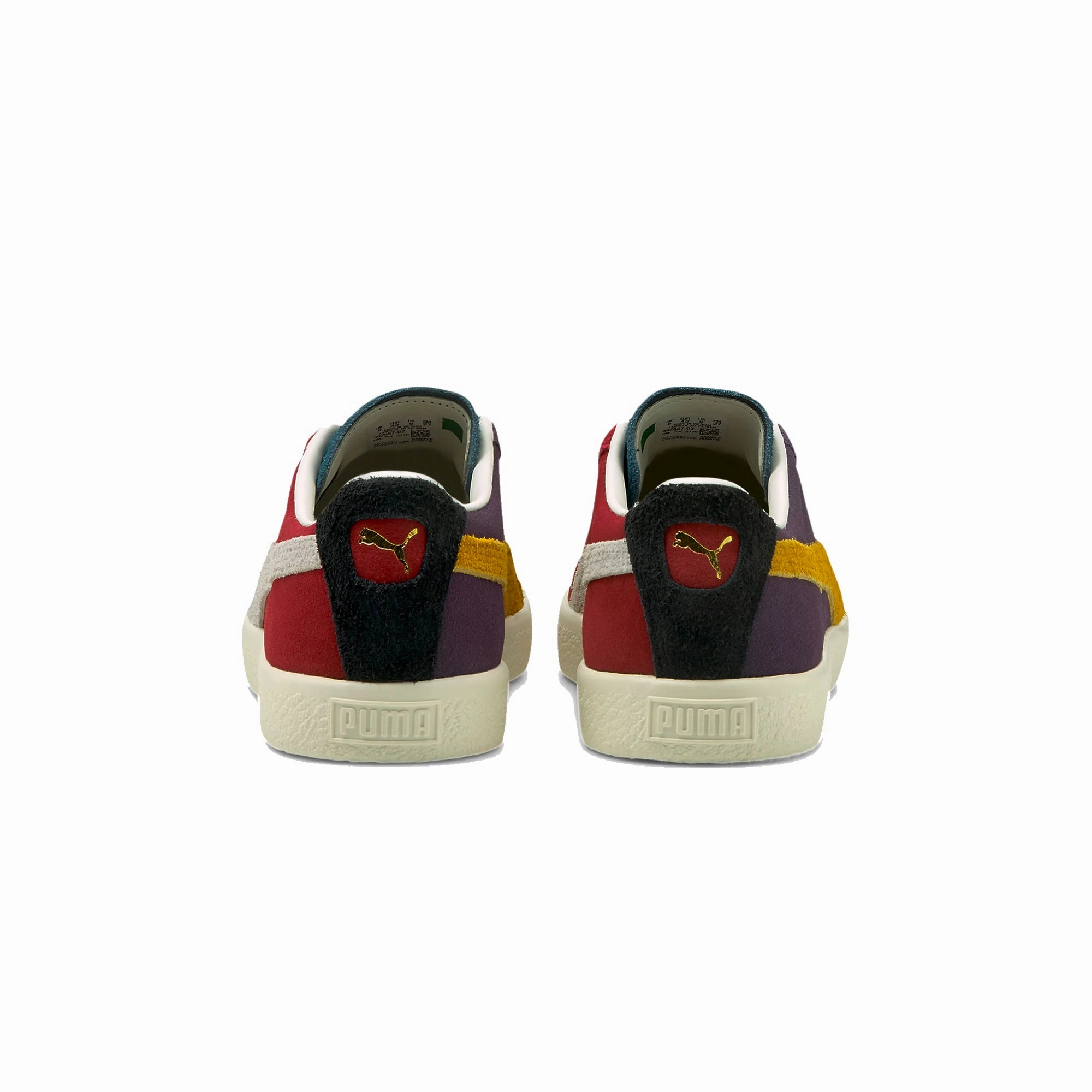 Puma Softride Sophia Slip-on Running Shoes Puma Mens Suede VTG WTFormstripe Shoes 'Int Red-Sweet Grape-Int Blue'