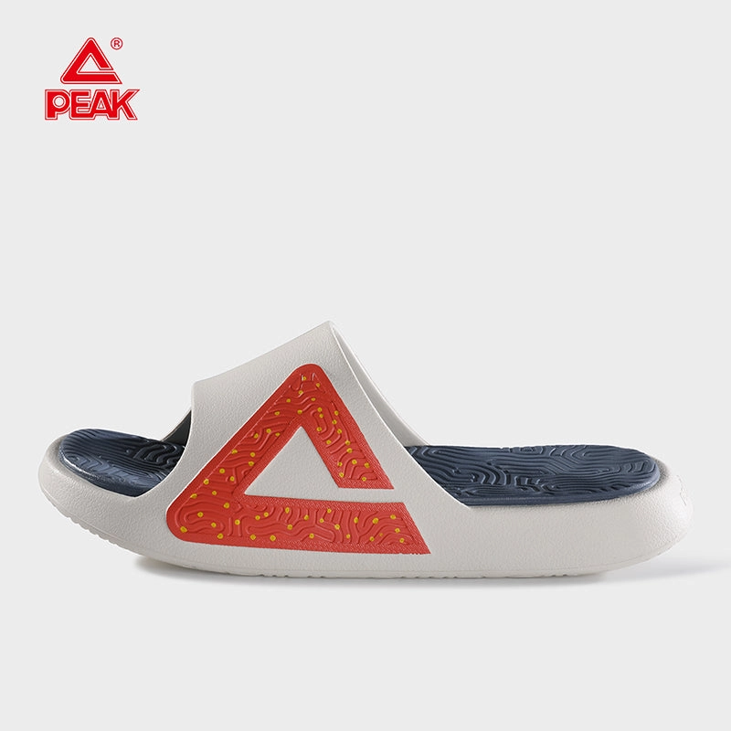 White Slides Peak Taichi Slippers Summer Breathable Light Men Shoes Non-slip House Slippers Outdoor Beach Shoes for Men ET21037L