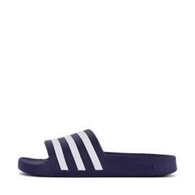 Adilette Aqua Slides Dark Blue / Cloud White / Dark Blue G Flip Flops