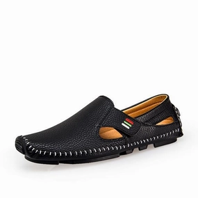 Olukai Sandals Men Casual Shoes Slip on Hollow Leather Men Shoes