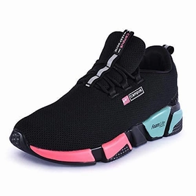 Campus Women's Alexa Blk/Rani Running Sport Shoe-6 UK (39 EU) (5G-663) Size Running Shoes