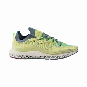Adidas 4D Fusio Men's Shoes Yellow-Green-Grey Adidas Adiprene Running Shoes