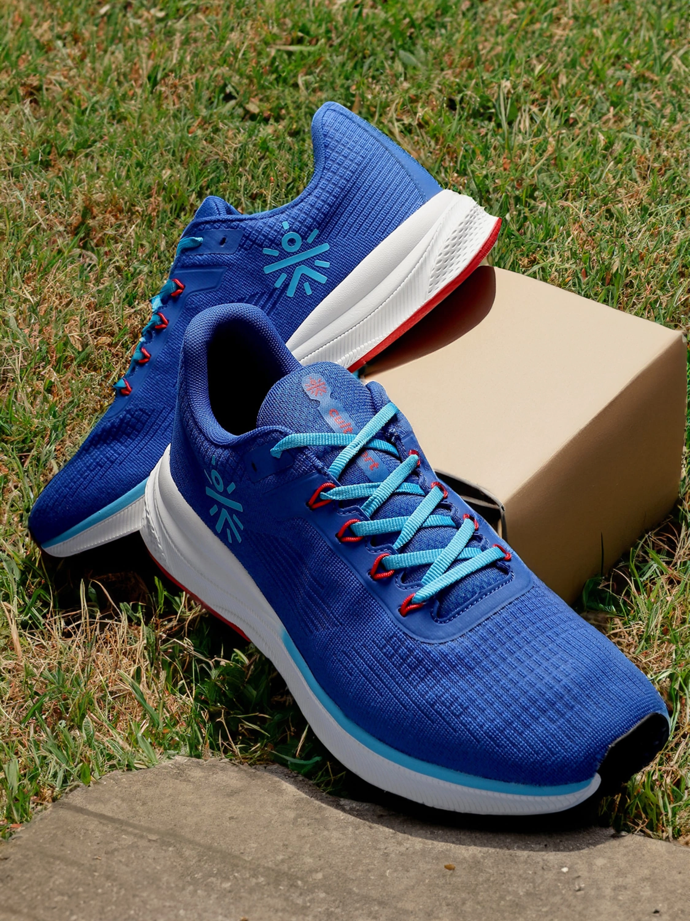 Thunderbird Men Running Shoes - Royal Blue Carbon Running Shoes