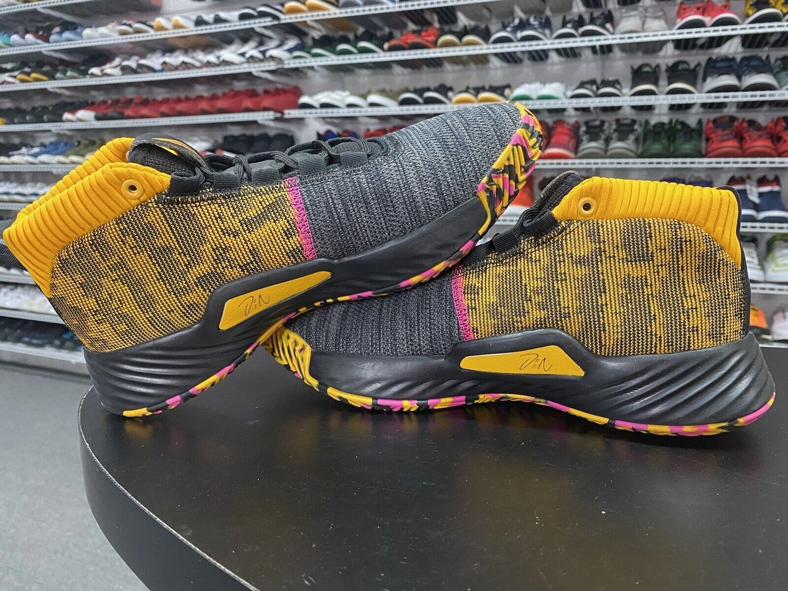 Adidas Shoes 1970 ADIDAS Dame 5 Asia Tour Men's SIZE 9 Basketball Sneakers EF9367 Black Pink Yellow