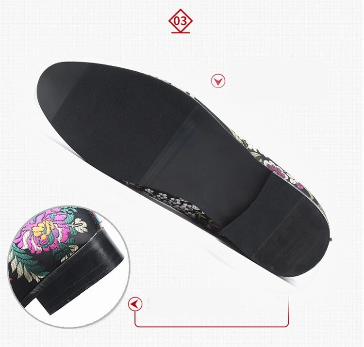 Shoes To Wear With Chinos Business Casual Embroidered Men Moccasins  Dress Shoes