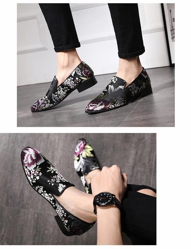Best Casual Shoes For Orthotics Embroidered Men Moccasins  Dress Shoes
