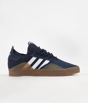 Adidas 3ST.001 Shoes - Collegiate Navy / FTW White / Gum4 High Top Adidas Shoes