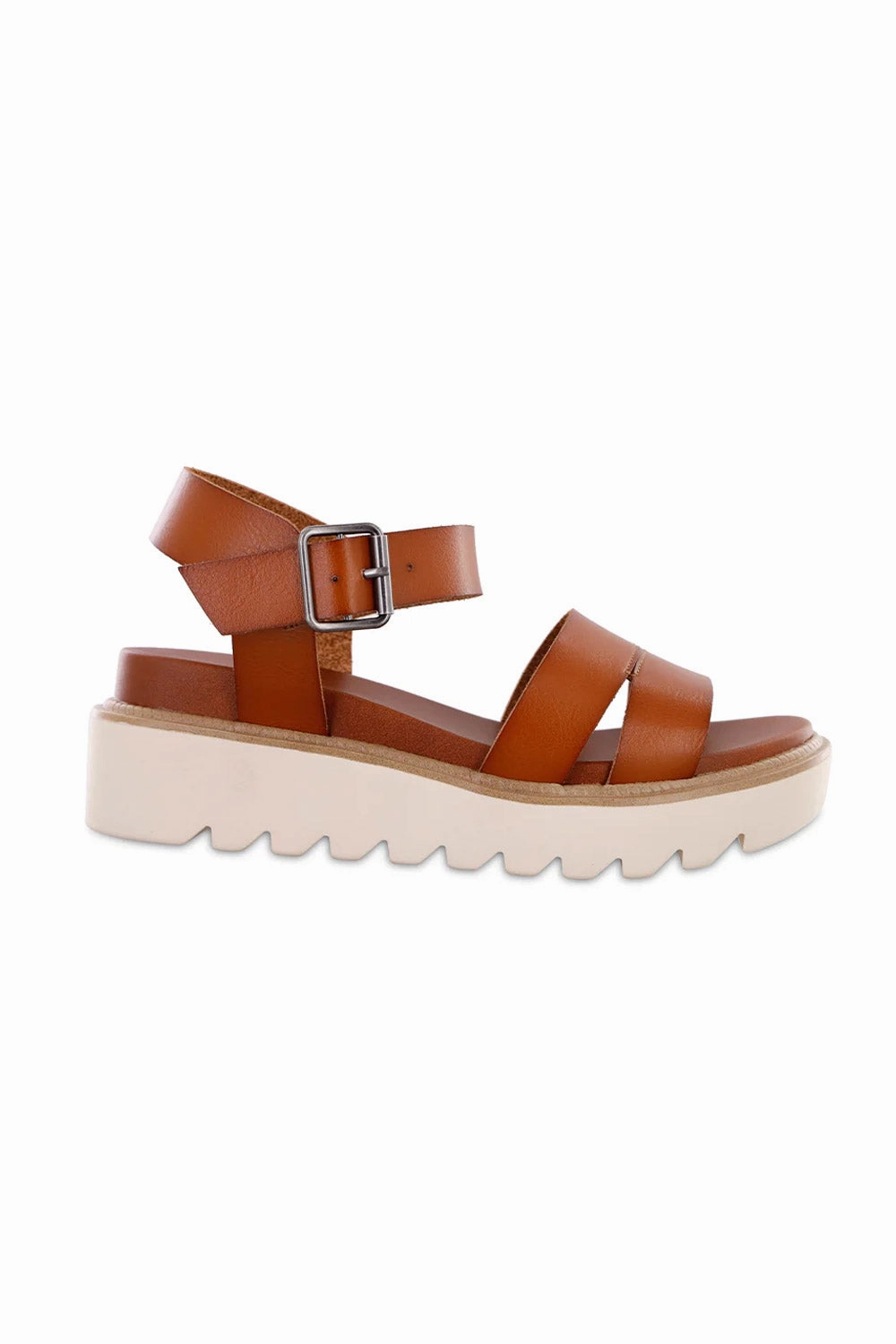 Vans Slide Sandals MIA Jovie Platform Sandals for Women in Cognac | GS1425701-COGNAC