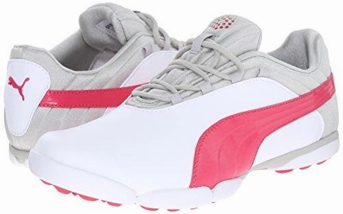 PUMA Women's sunnylite v2 Golf Shoe, White/Rose Red/Gray, 8 M US Asics Gel-resolution 8 Tennis Shoes