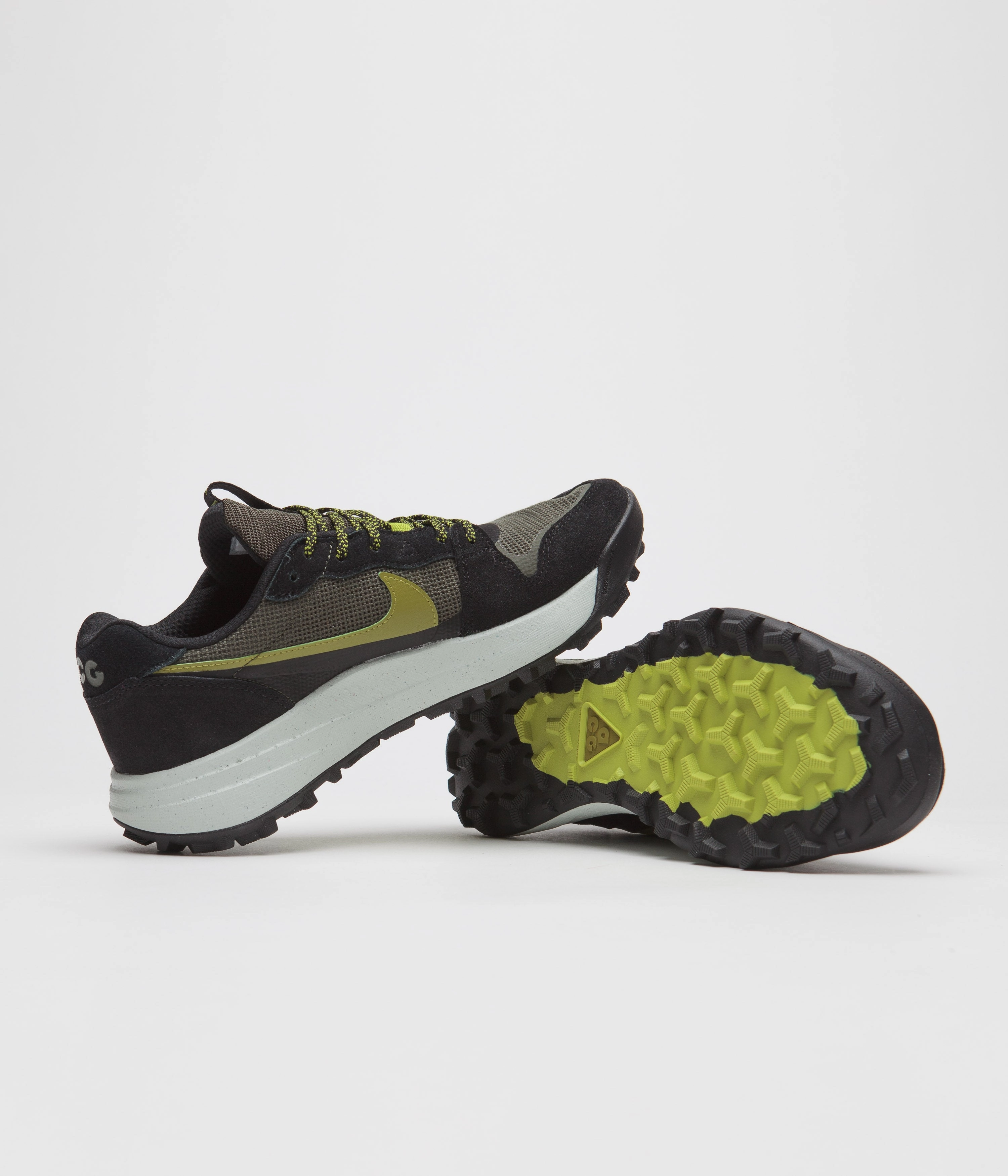 Nike ACG Lowcate Shoes - Cargo Khaki / Moss - Black - Bright Cactus Asics Special Edition Running Shoes