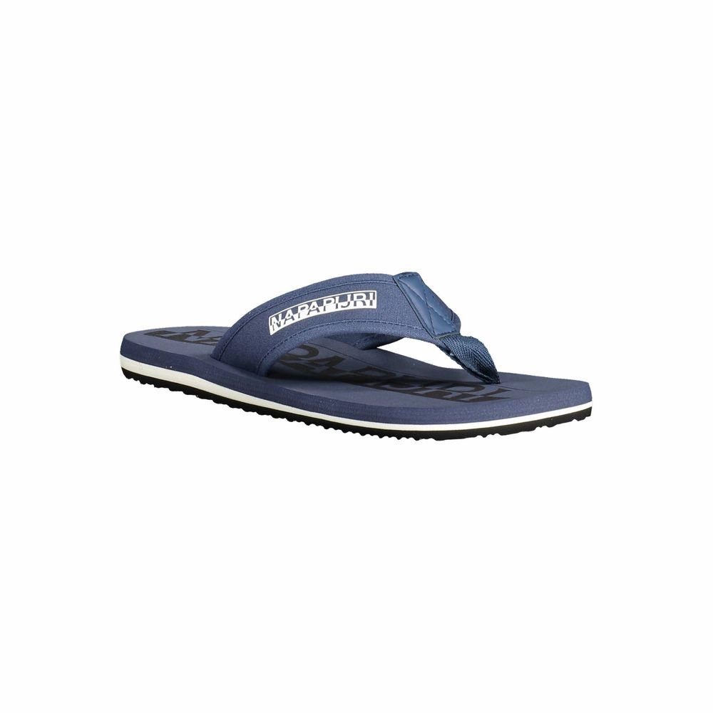 Napapijri Chic Blue Thong Slipper with Contrasting Details Sandals With Strap