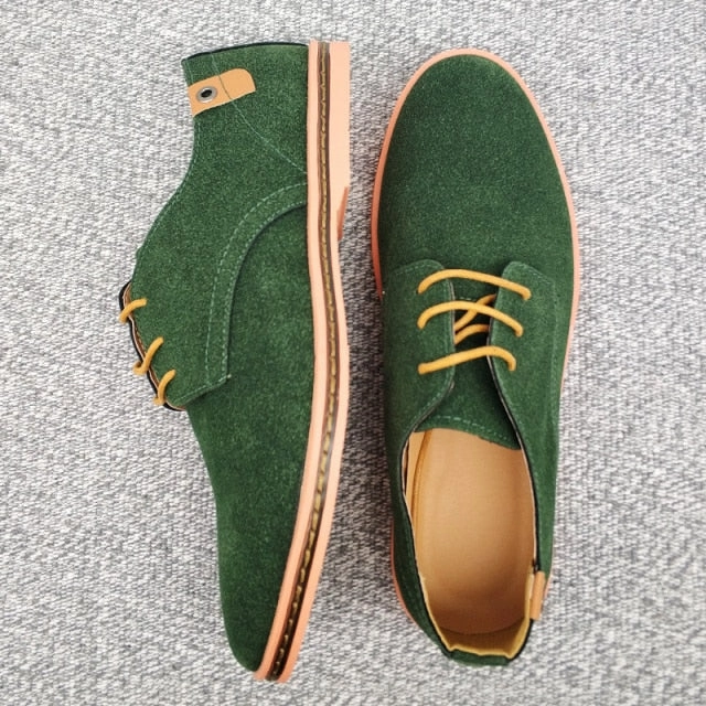 Spring Suede Leather Men Shoes Oxford Casual Shoes Classic Sneakers Comfortable Footwear Dress Shoes Large Size Flats Air Max Tl 2.5 Casual Shoes