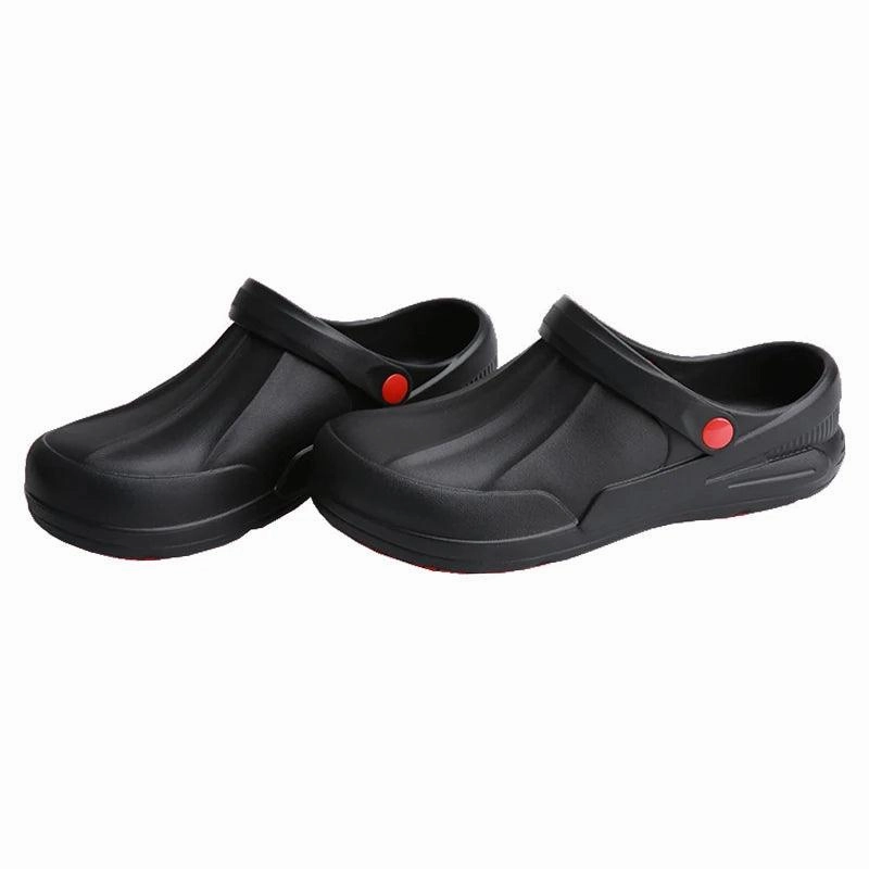 Dress And Flat Shoes Nonslip Chef Shoes For Men Garden Shoes Kitchen Medical Shoes Surgical Nurse Clogs Waterproof Rubber Sandals Plus Size 47 48