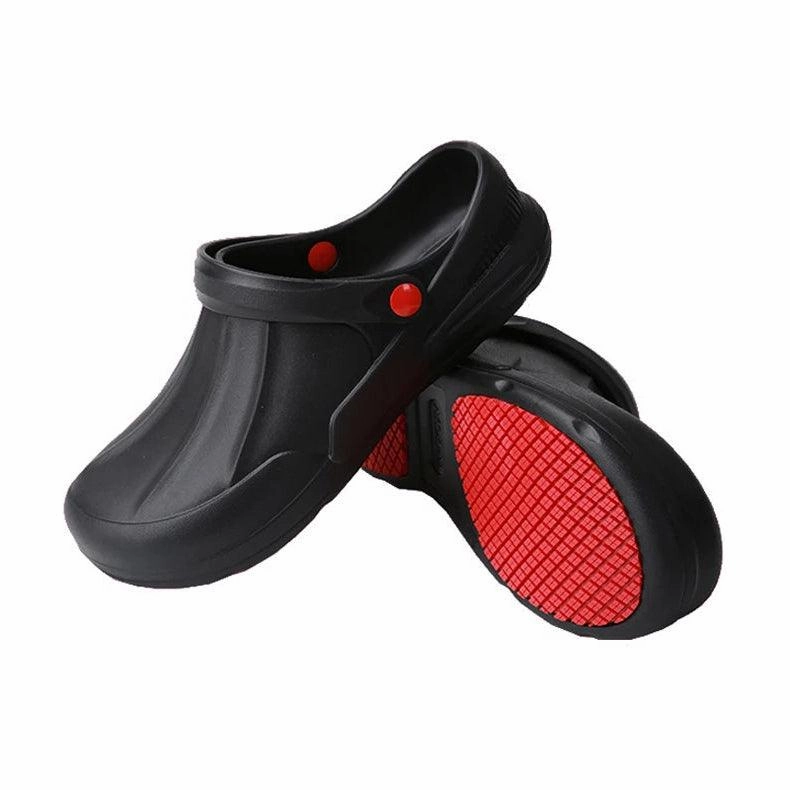 Nonslip Chef Shoes For Men Garden Shoes Kitchen Medical Shoes Surgical Nurse Clogs Waterproof Rubber Sandals Plus Size 47 48 Arch Support Shoes For Flat Feet