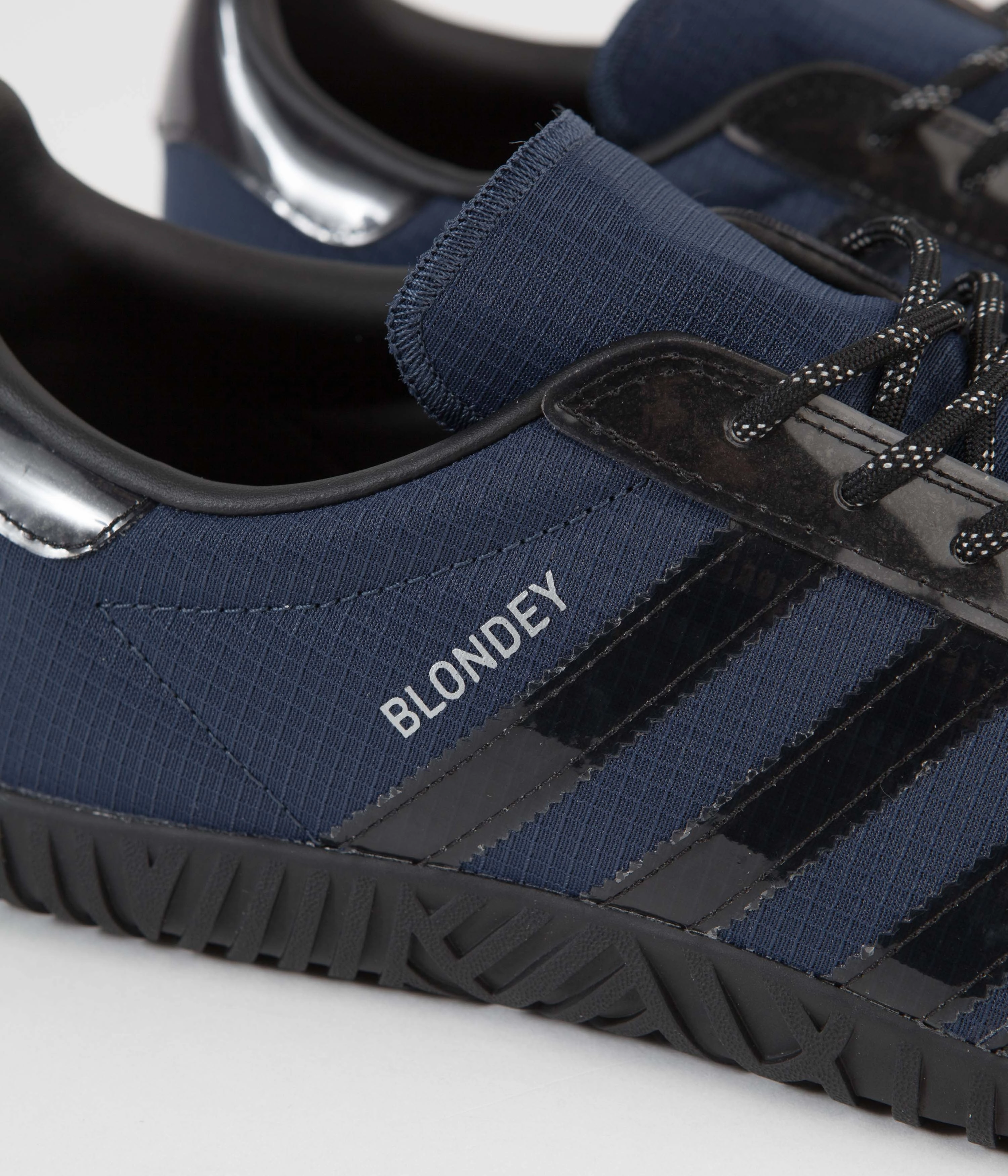 Adidas Blondey Gazelle Shoes - Mineral Blue / Core Black / Metallic Silver Adidas Vintage Boxing Shoes