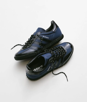 Adidas Football Turf Shoes Adidas Blondey Gazelle Shoes - Mineral Blue / Core Black / Metallic Silver