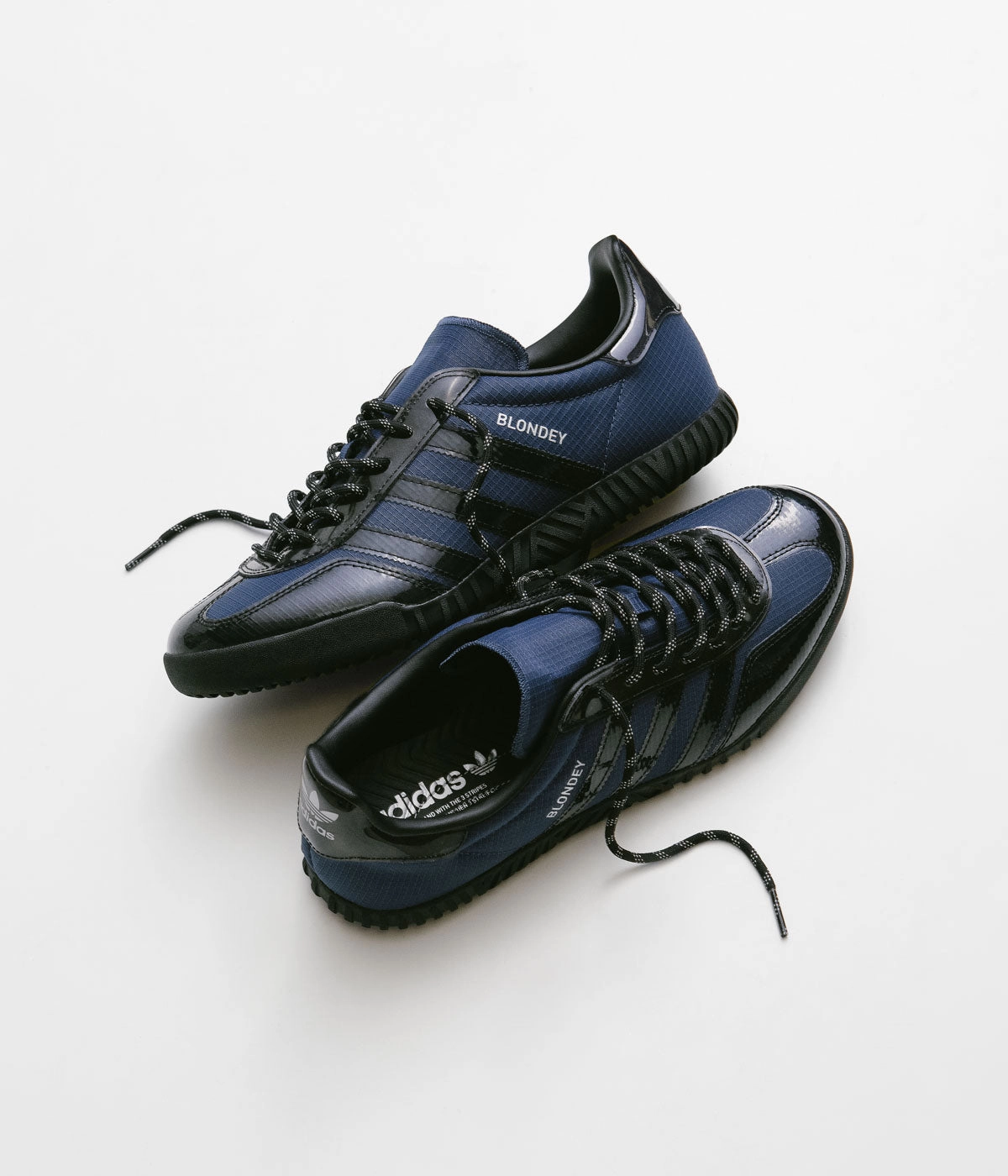 Big Adidas Shoes Adidas Blondey Gazelle Shoes - Mineral Blue / Core Black / Metallic Silver