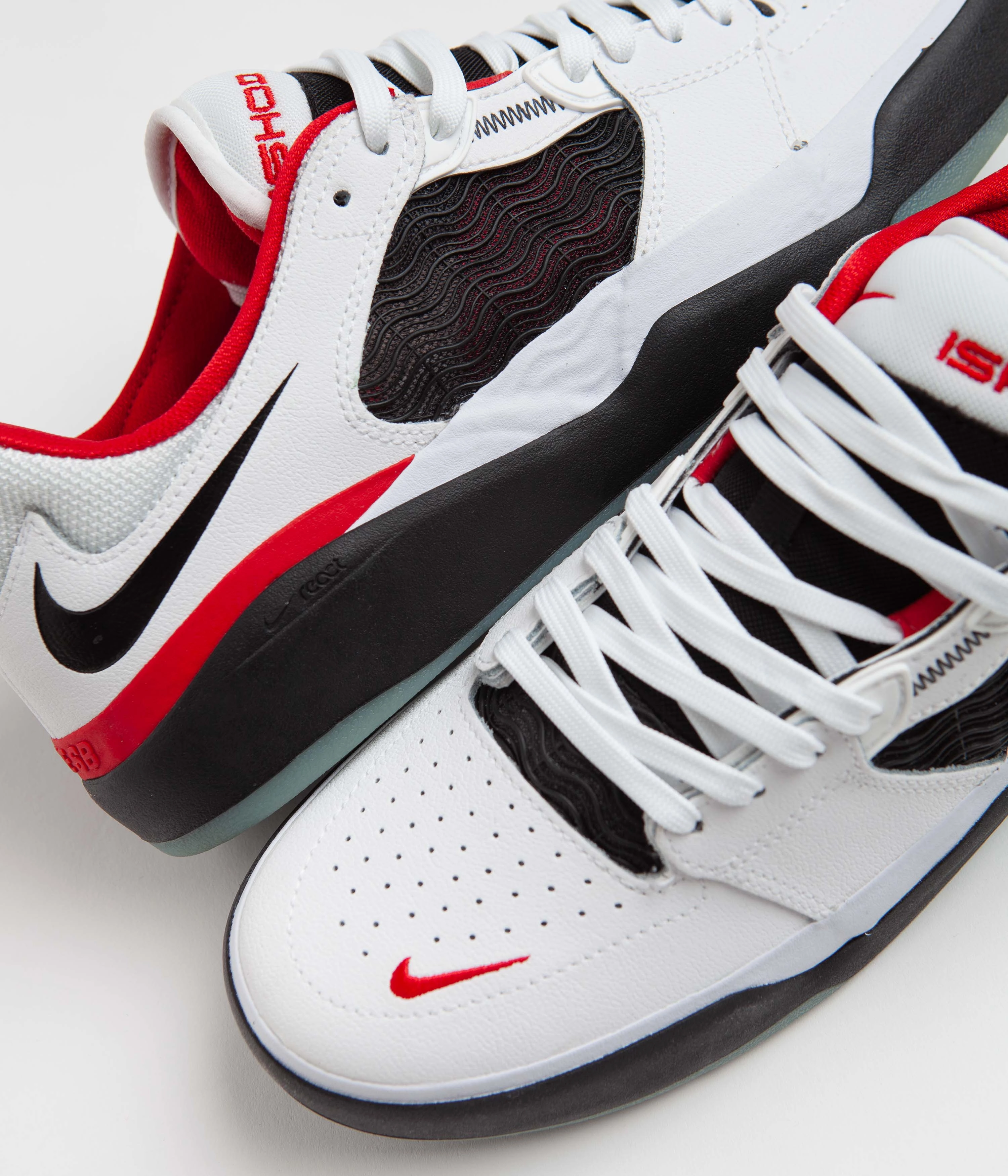 Nike SB Ishod Premium Shoes - White / Black - University Red - Black Asics Tennis Shoes Hong Kong