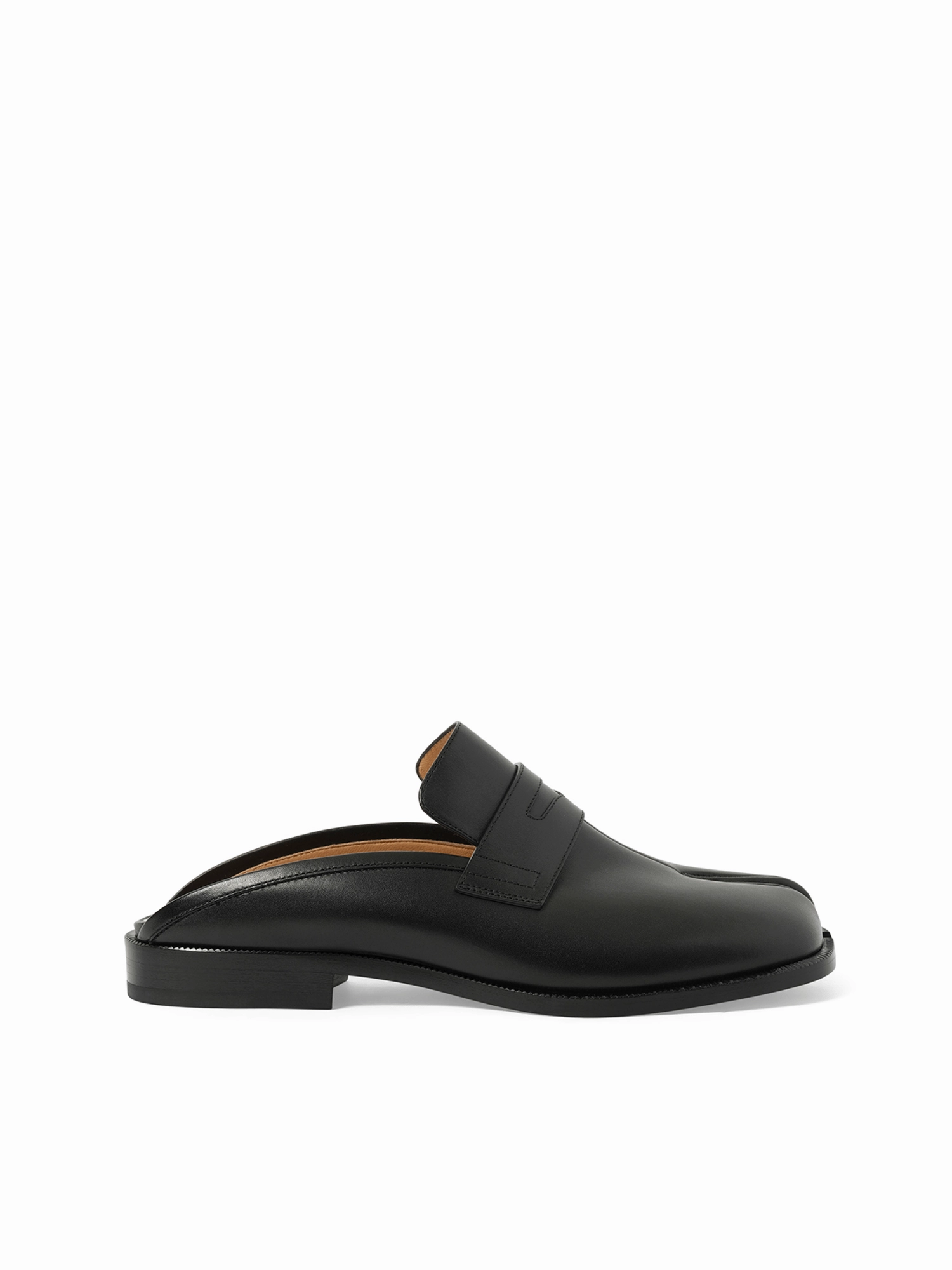 2 Tone Loafers Tabi Loafer Mule in Black