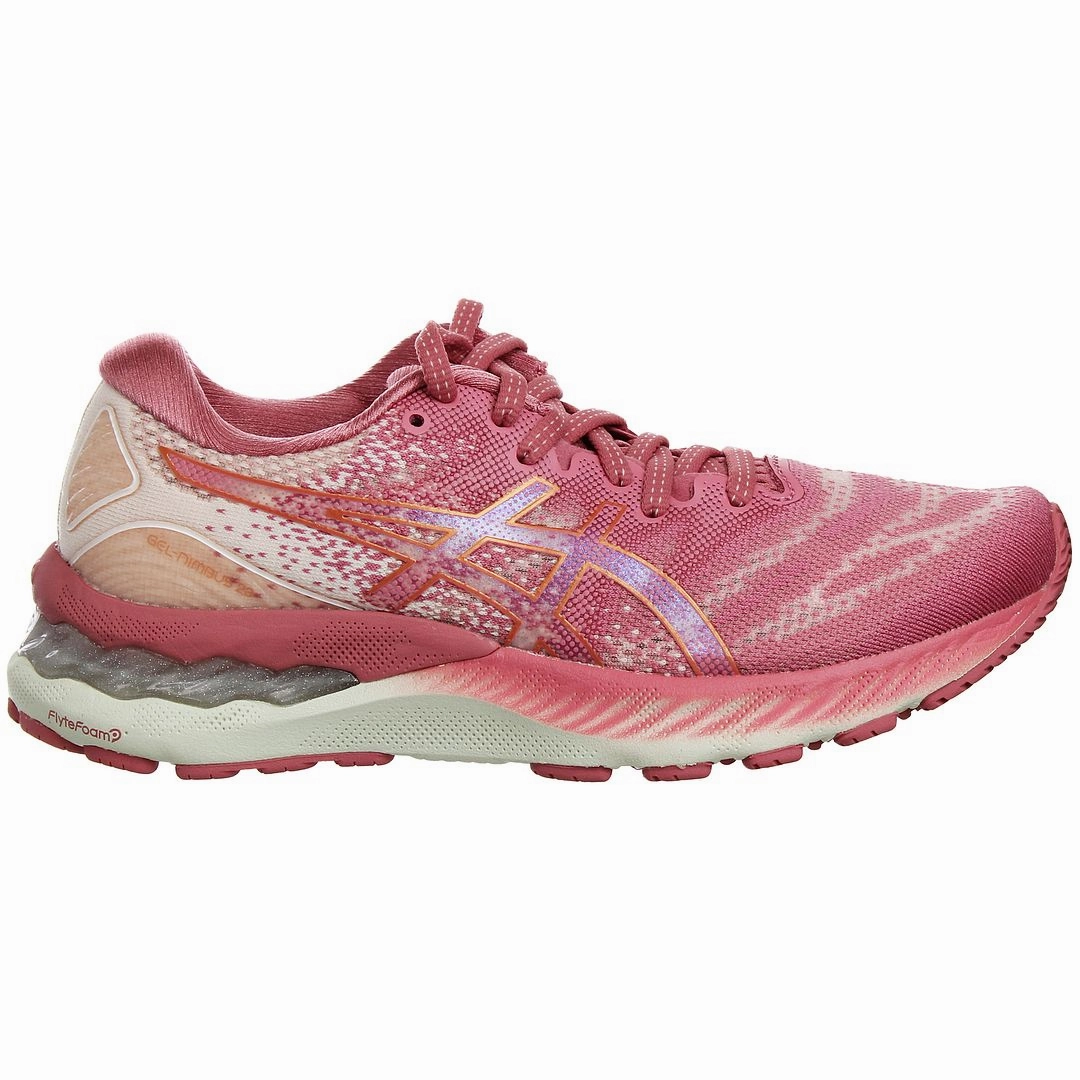Asics Gel-Nimbus Womens Pink Running Trainers Asics Nimbus 25 Running Shoes
