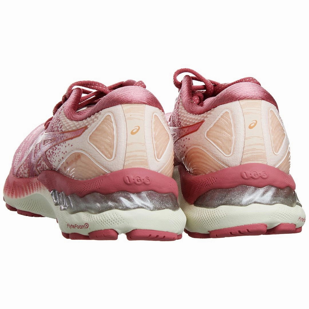 Asics Gel-Nimbus Womens Pink Running Trainers Ex-eo Asics Wrestling Shoes