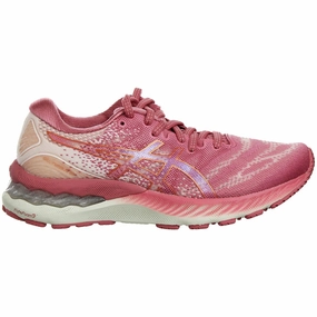 Asics Gel-Nimbus Womens Pink Running Trainers Asics Fencing Shoes