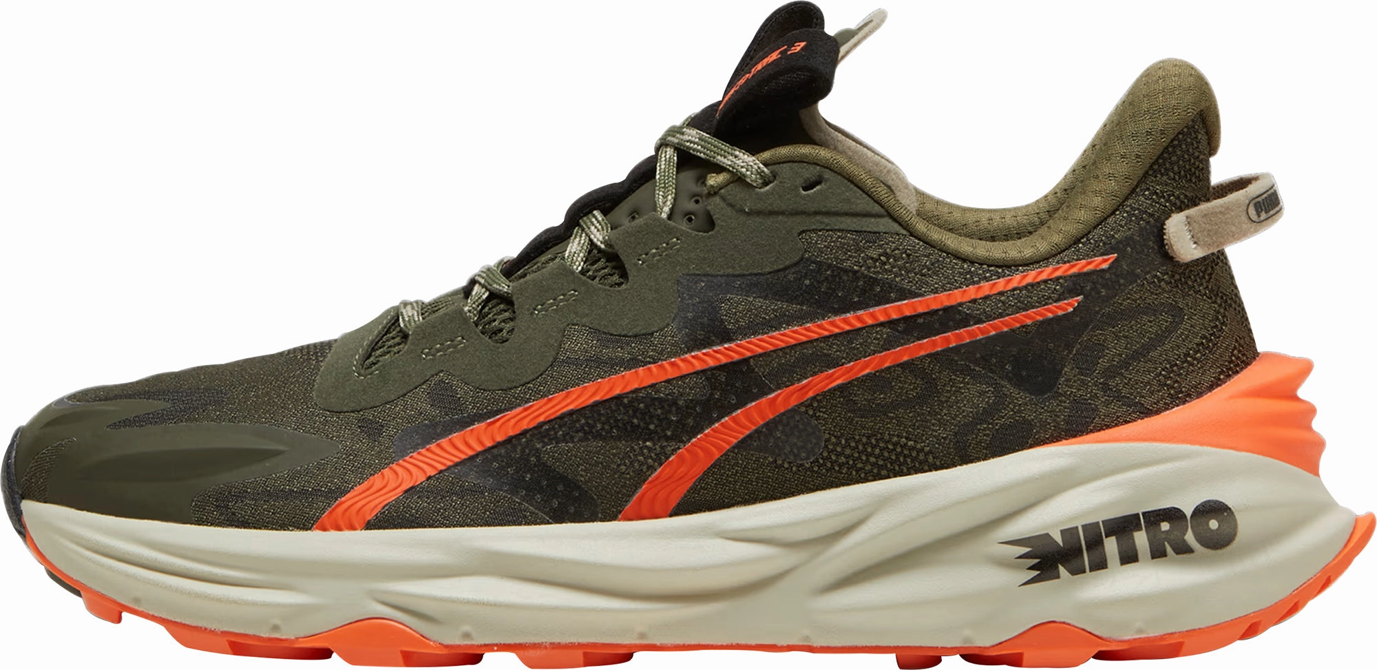 Puma Fast-Trac Nitro 3 Mens Trail Running Shoes - Green Asics Best Gel Shoes