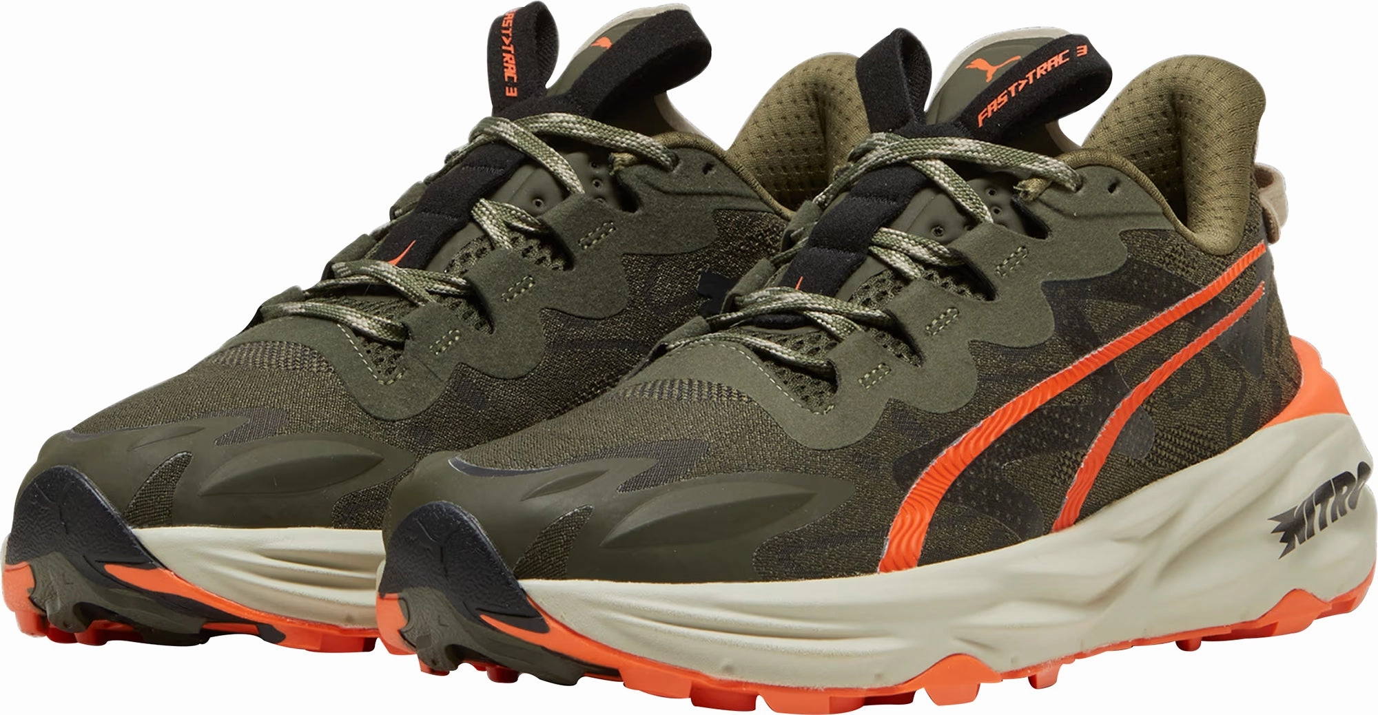 Puma Fast-Trac Nitro 3 Mens Trail Running Shoes - Green Asics Gt-2000 3 Running Shoe