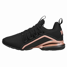 Asics Cloud Running Shoes PUMA Womens Axelion Running Shoe, Puma Black-Rose Gold, 7.5 Wide