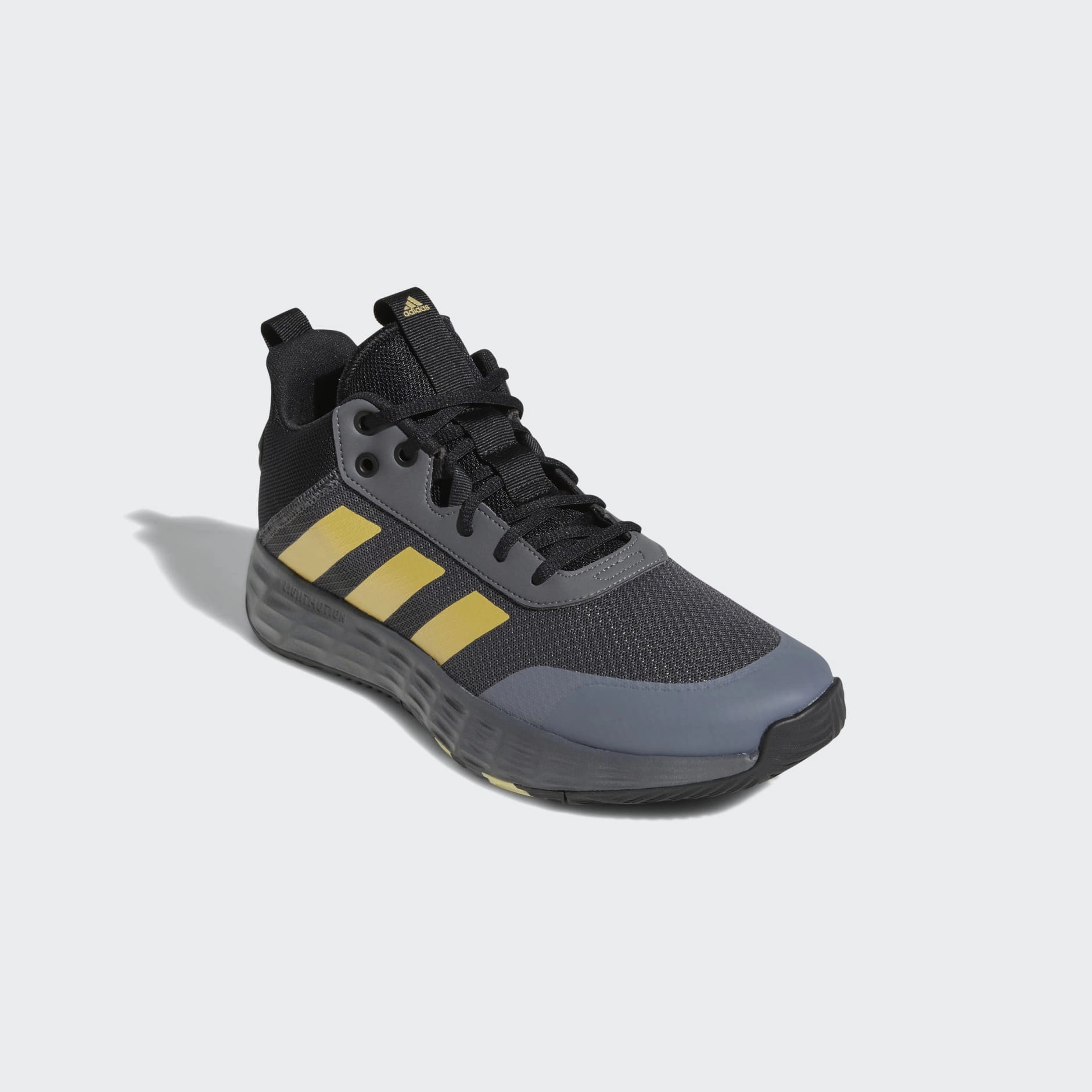 Basketball Shoe Adidas OWNTHEGAME SHOES - Grey Five / Matte Gold / Core Black