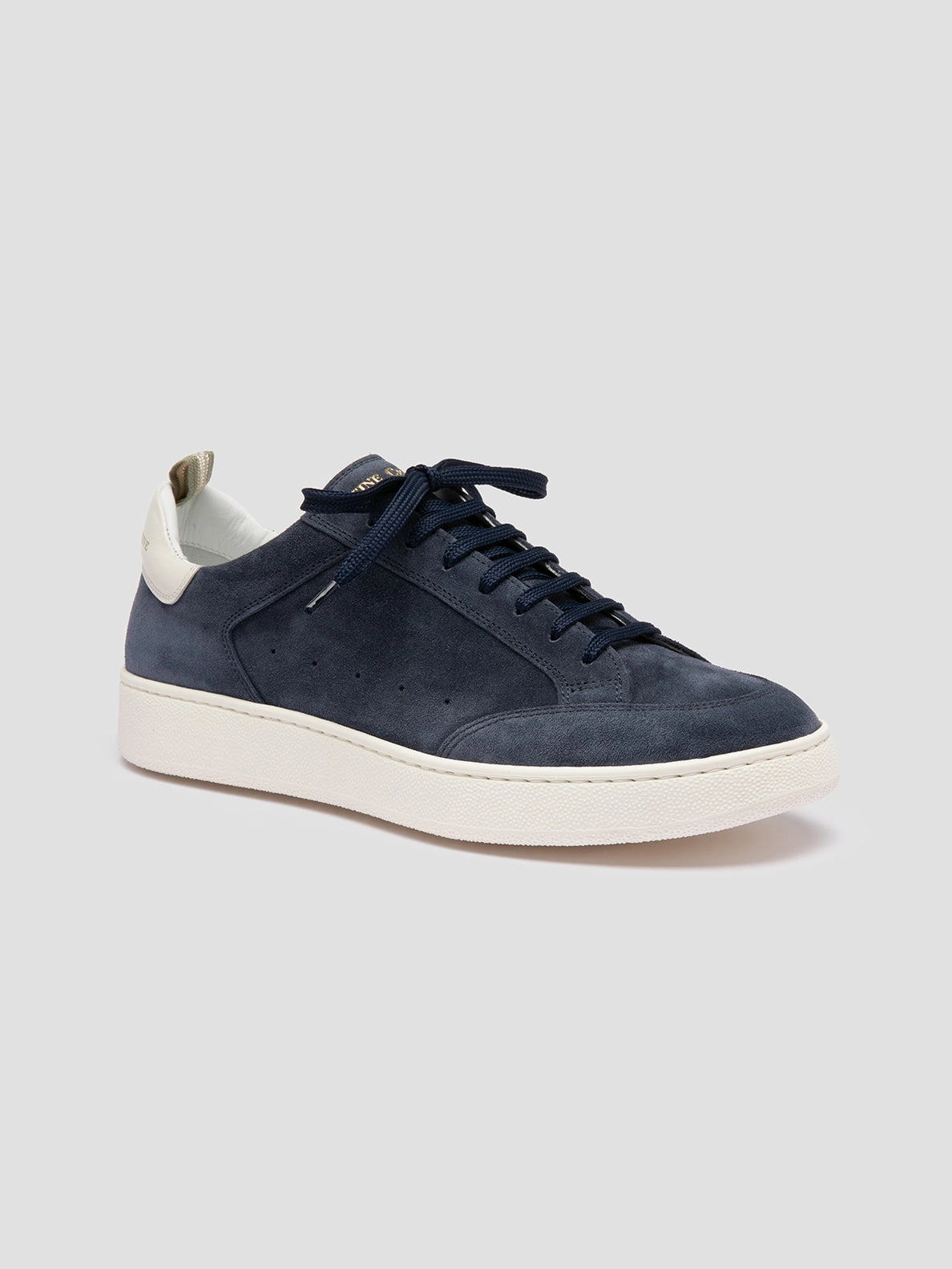 Pull On Sneakers THE DIME 001 - Blue Suede Low Top Sneakers