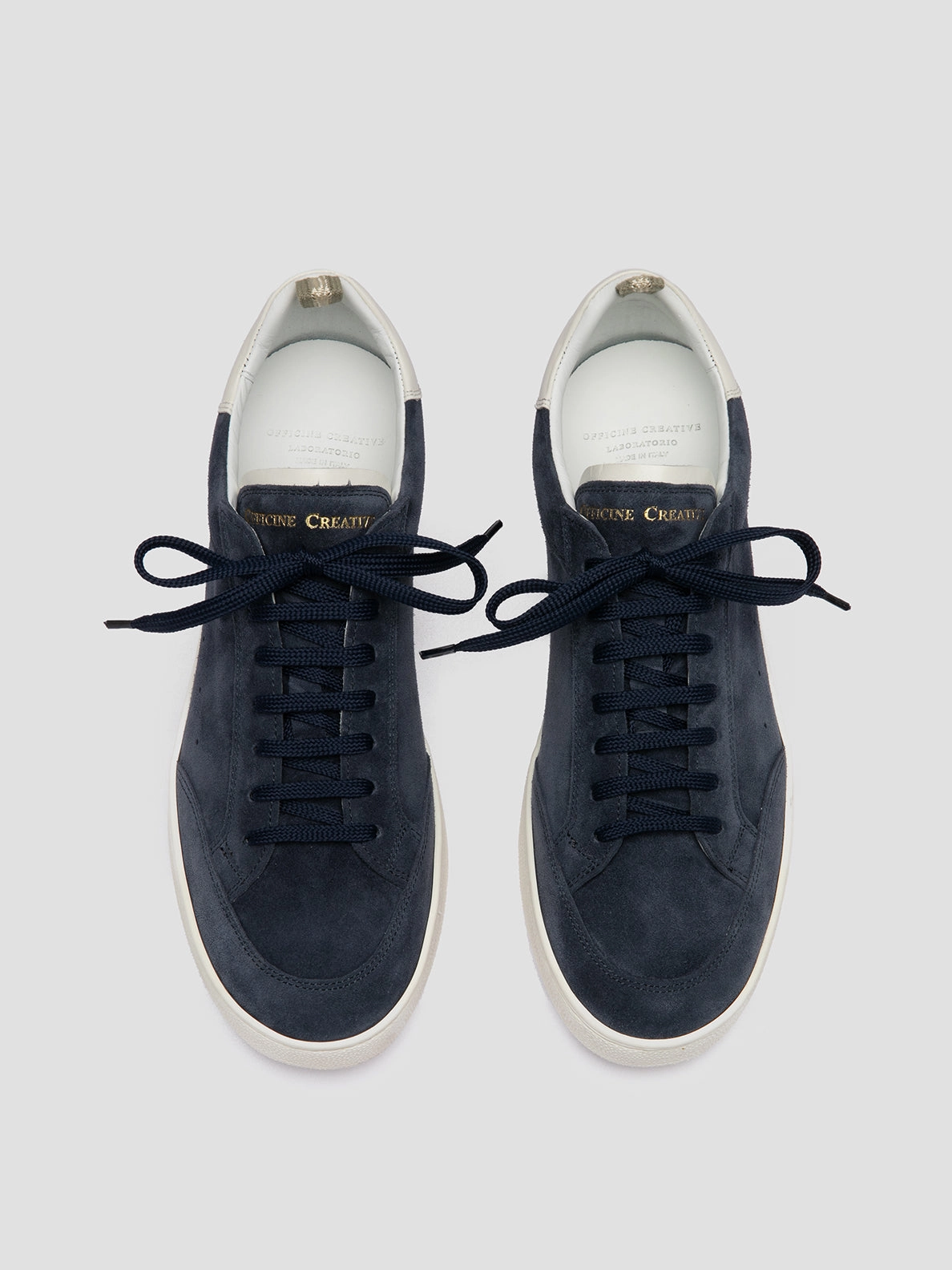 THE DIME 001 - Blue Suede Low Top Sneakers Seavees Sneakers