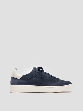 THE DIME 001 - Blue Suede Low Top Sneakers Create Your Own Sneakers Online Free